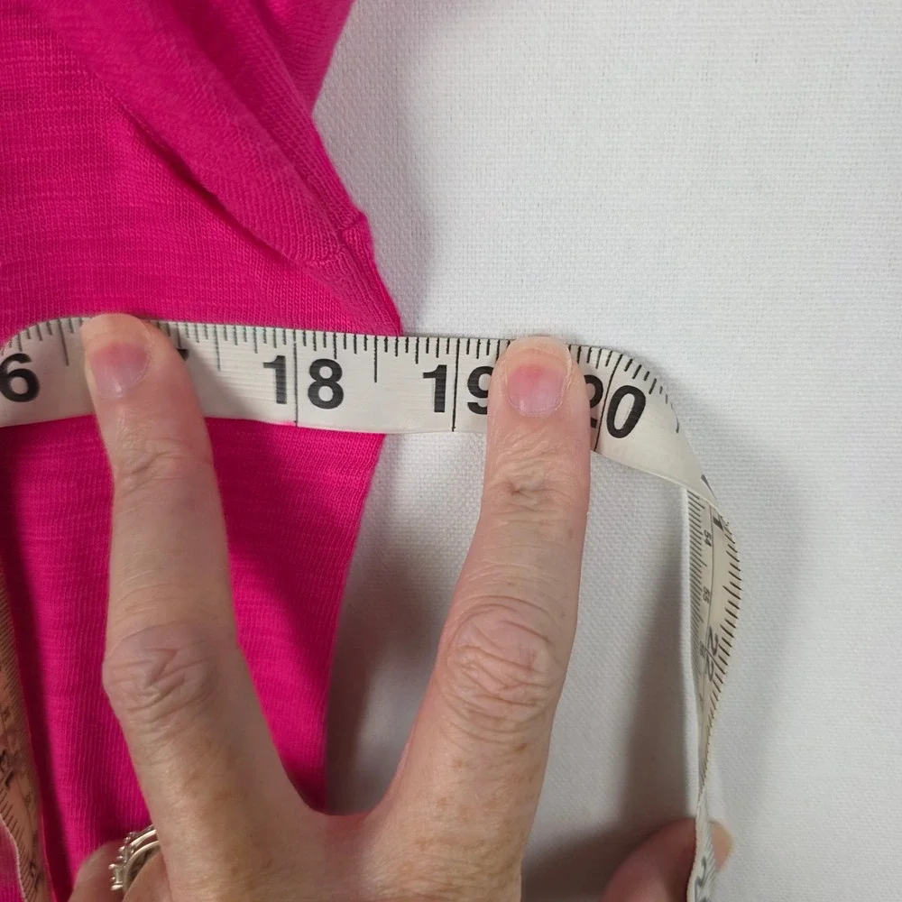 J. Crew Girlfriend Tee Pink Long Sleeve Cotton Slub Crew Neck Top XS